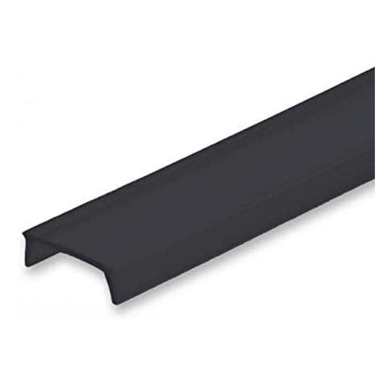 Afdekkap Difuser – Opaal Zwart PC cover – PMMA | 2 meter – Geschikt voor alu profiel model Diep en Plat