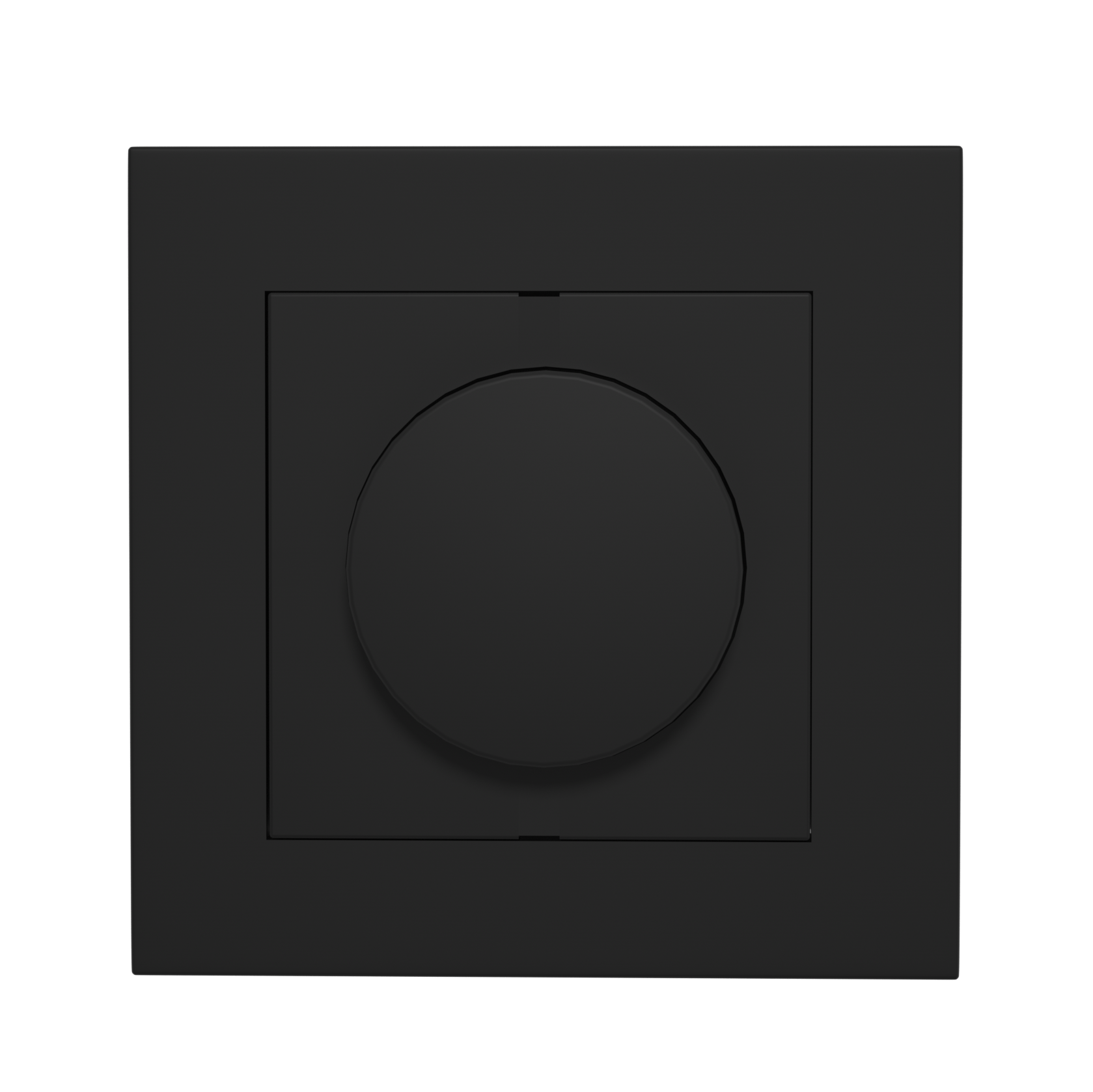 LED Dimmer afdekraam / afdekplaat Modern Zwart – 84x84mm