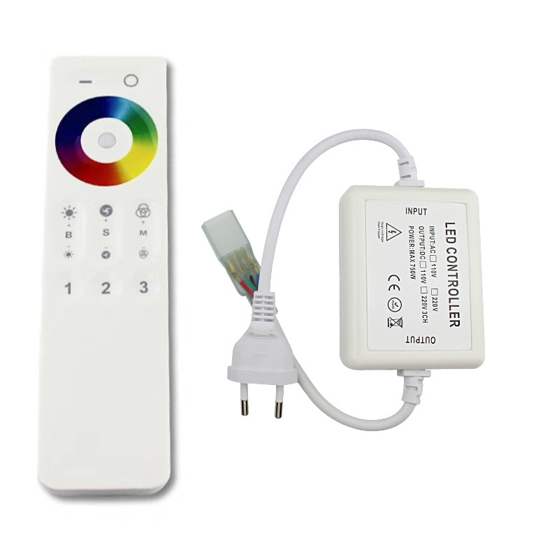 LED RGB lichtslang bediening – Radiografisch met afstandsbediening – Geschikt voor het dimmen van RGB LED lichtslang