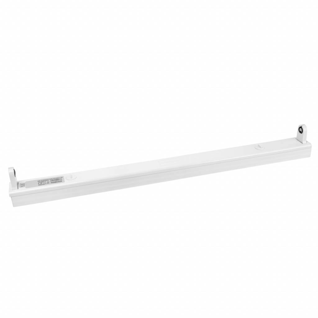 LED TL armatuur – 60cm wit aluminium – voor een enkel LED TL buis