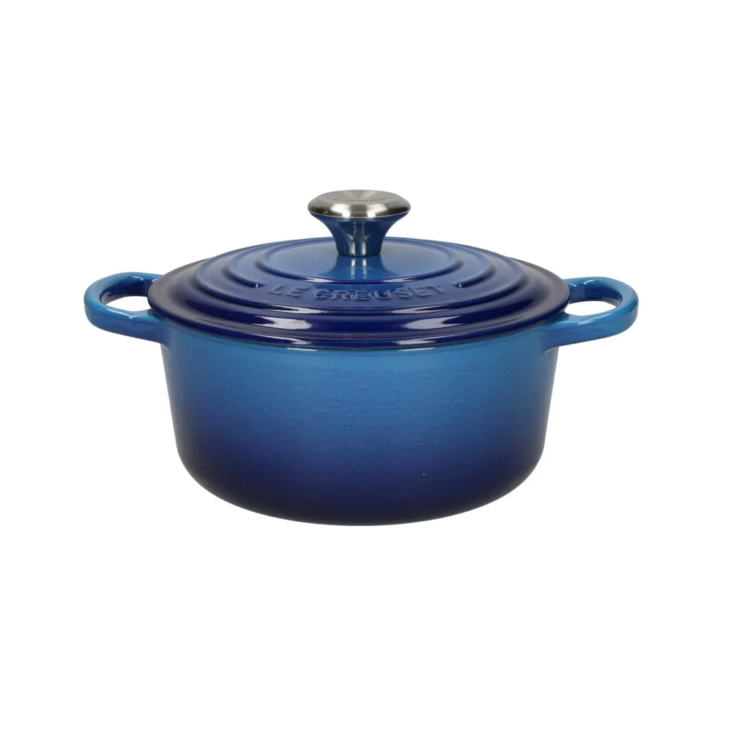 LeCreuset – Roast- / Stew pan Signature round Azure 18cm 1.8l