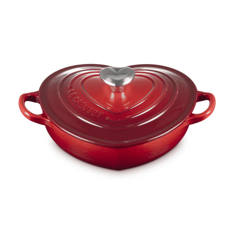 Le Creuset – Campagnard Heart – Cherry Red – 20 cm