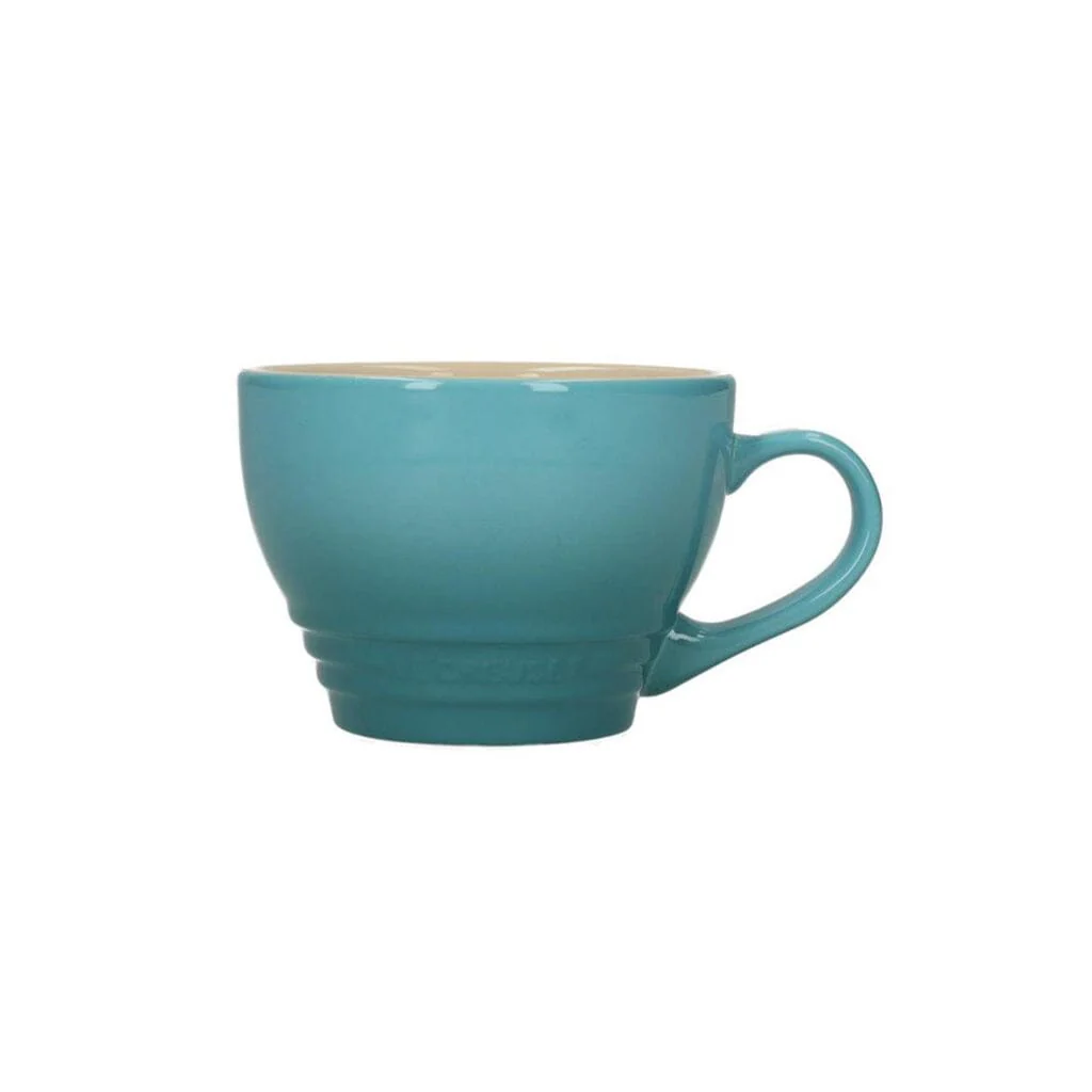 Le Creuset – Large Cappuccino Mug Caribbean Blue 0.4l