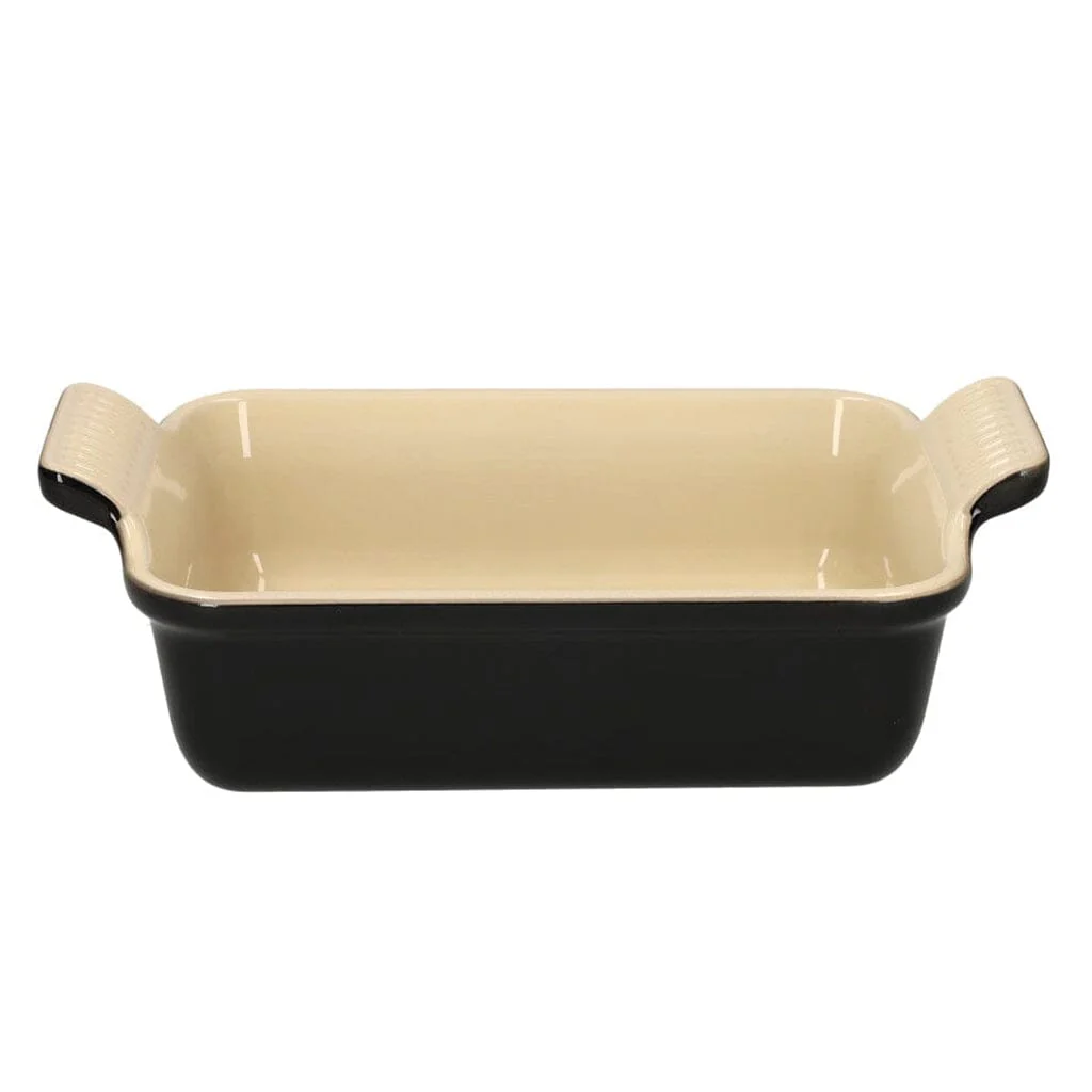 Le Creuset – Heritage Rectangular Oven Dish Ebony Black 32 x 24 cm