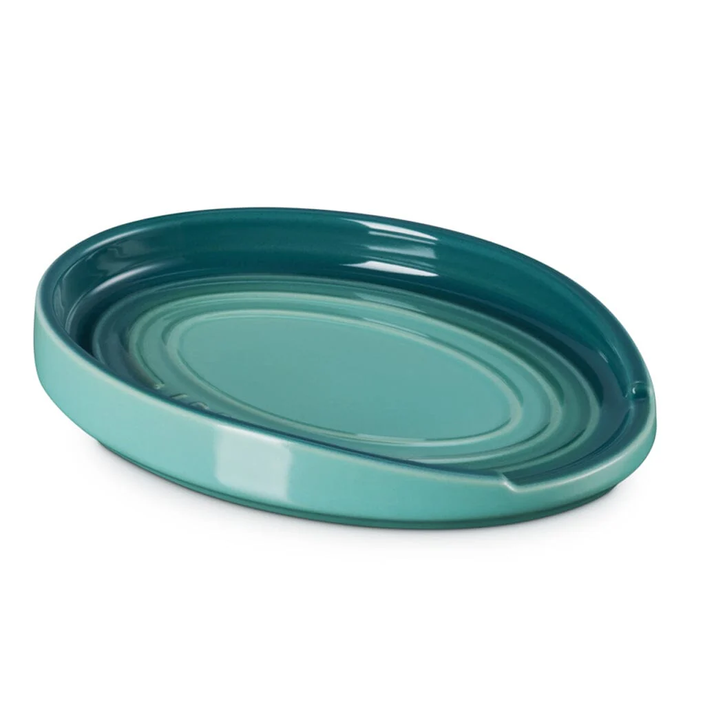 Le Creuset – Oval Spoon Rest Bleu Riviera 15cm
