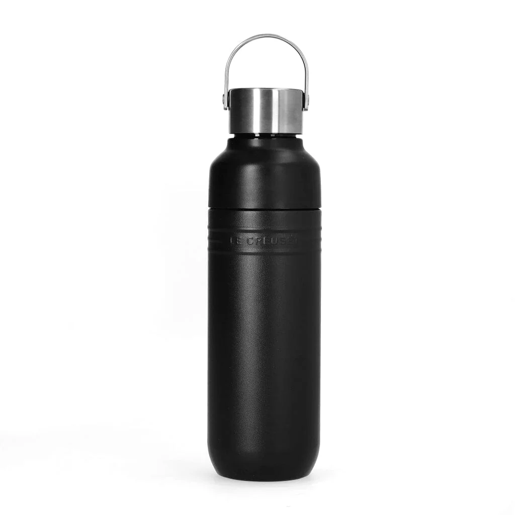 Le Creuset – On The Go Drinking Bottle 0.5L Matte Black