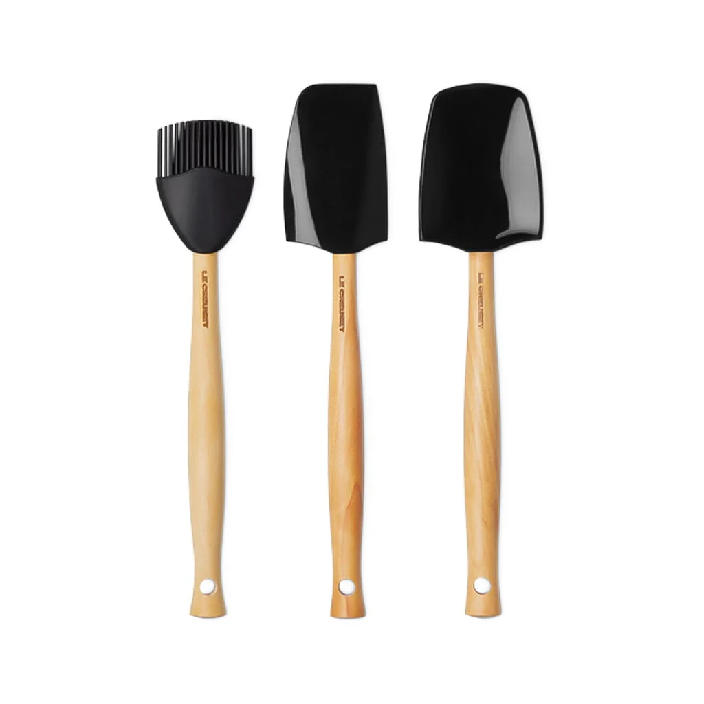 Le Creuset – Premium spatula set 3-piece Ebony black