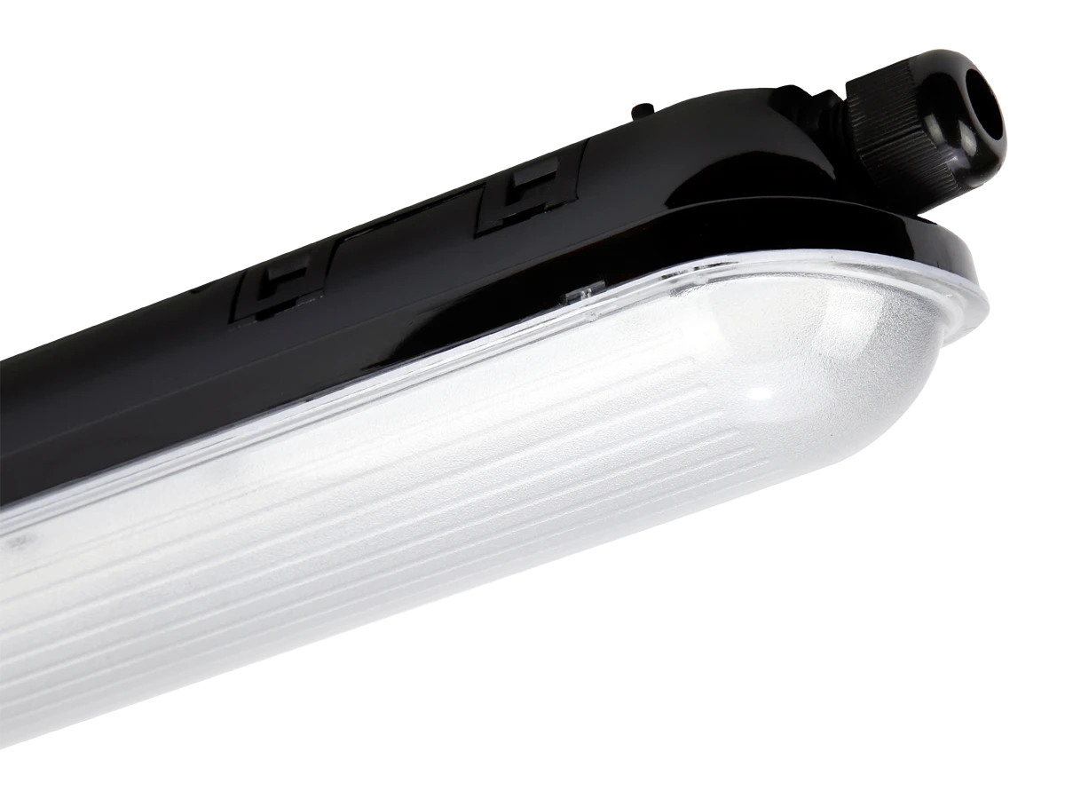 LED Montagebalk – IP65 – 120cm Zwart – LINKER TRI-PROOF – 40W 6000lm – 4000K 840 Helder Wit | IK08 5 jaar