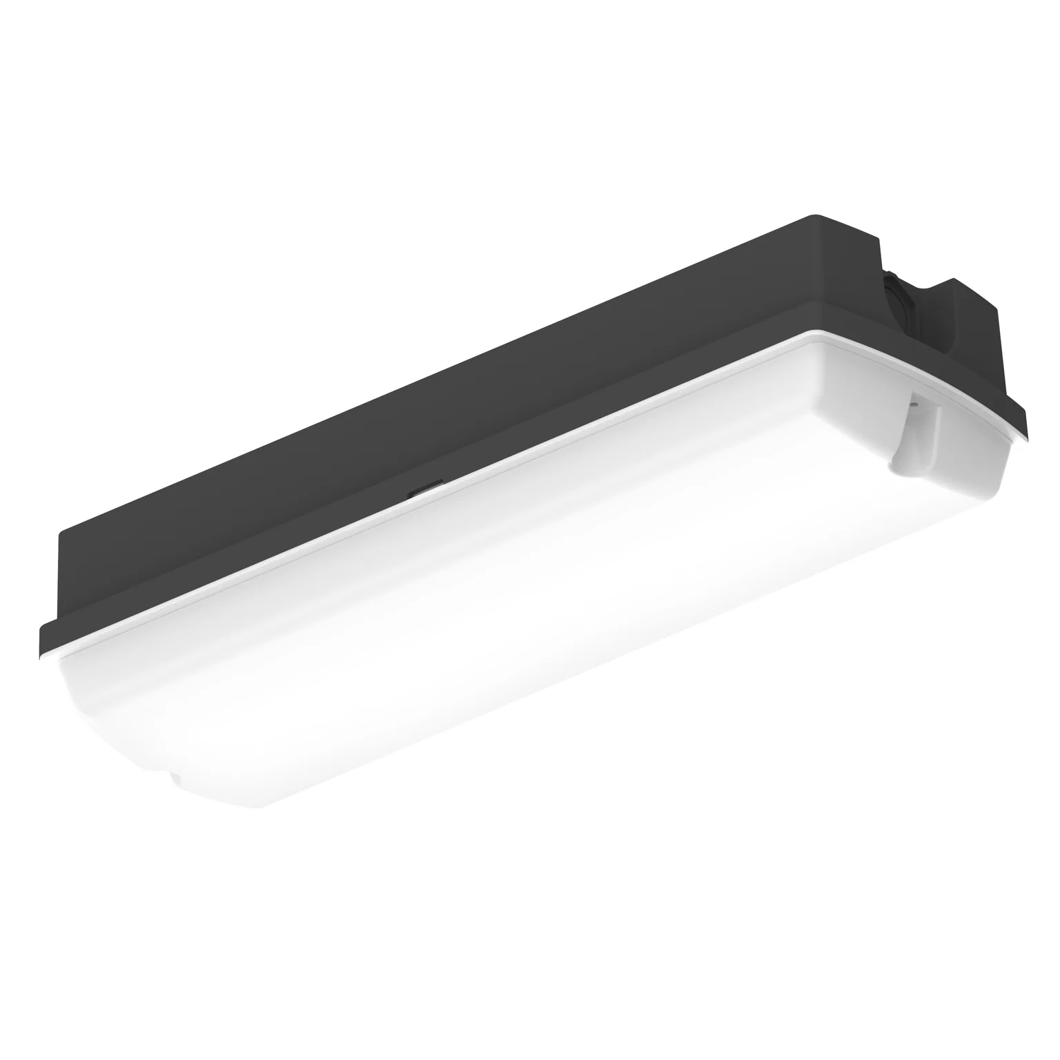 LED Bulkhead Compact Zwart 5W/9W 500lm/840lm – 830 Warm Wit | 356x115mm – IP65 – Dimbaar