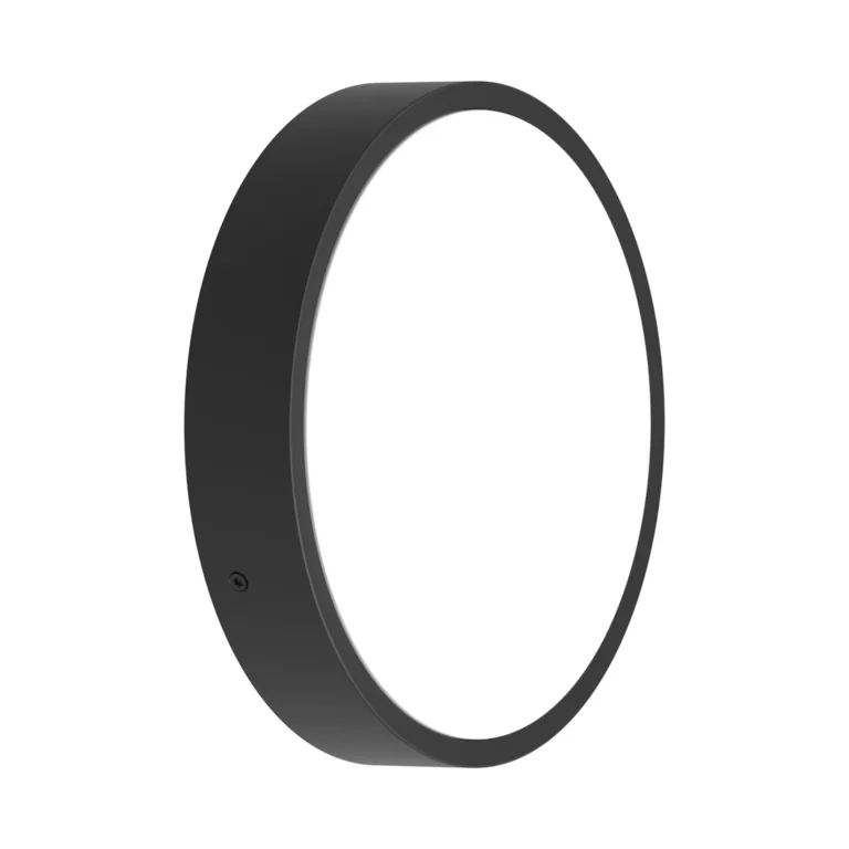 LED Bulkhead Rond Zwart 9.5W 1220lm – 830-840 CCT | 262mm – IP65