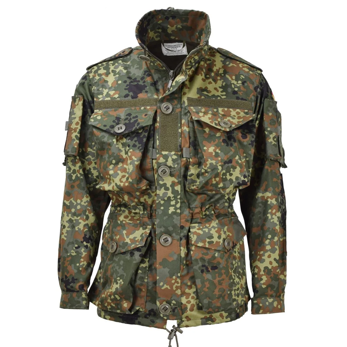 Leo Kohler Militaire gevecht tactische jas lichtgewicht veld flecktarn camo