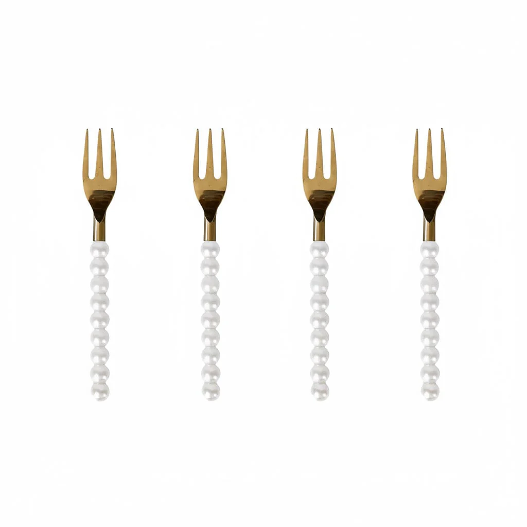 Spoon Club – Pastry Forks – Pearl – Set of 4