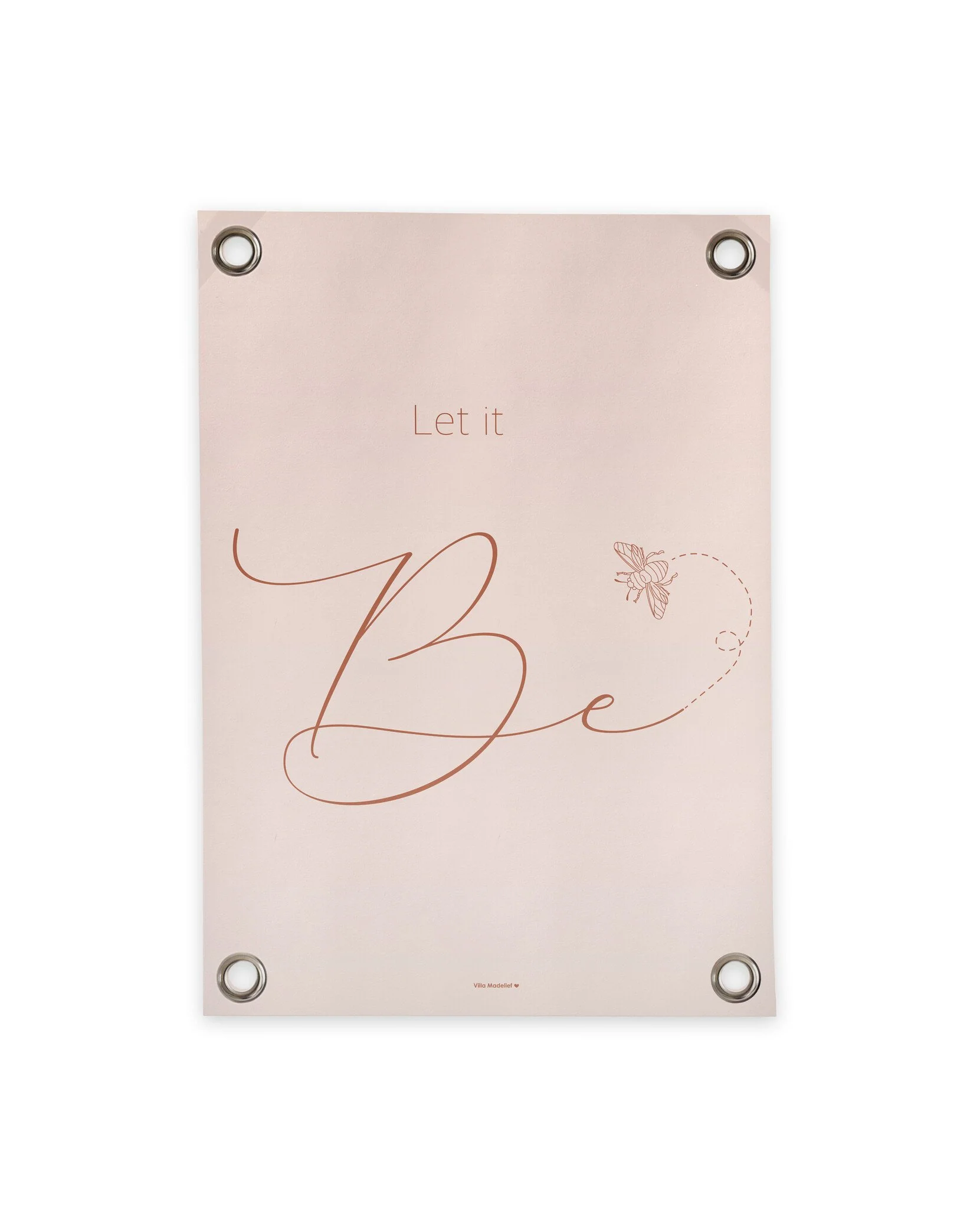 VM | Tuinposter let it be roze VM | Tuinposter let it be roze