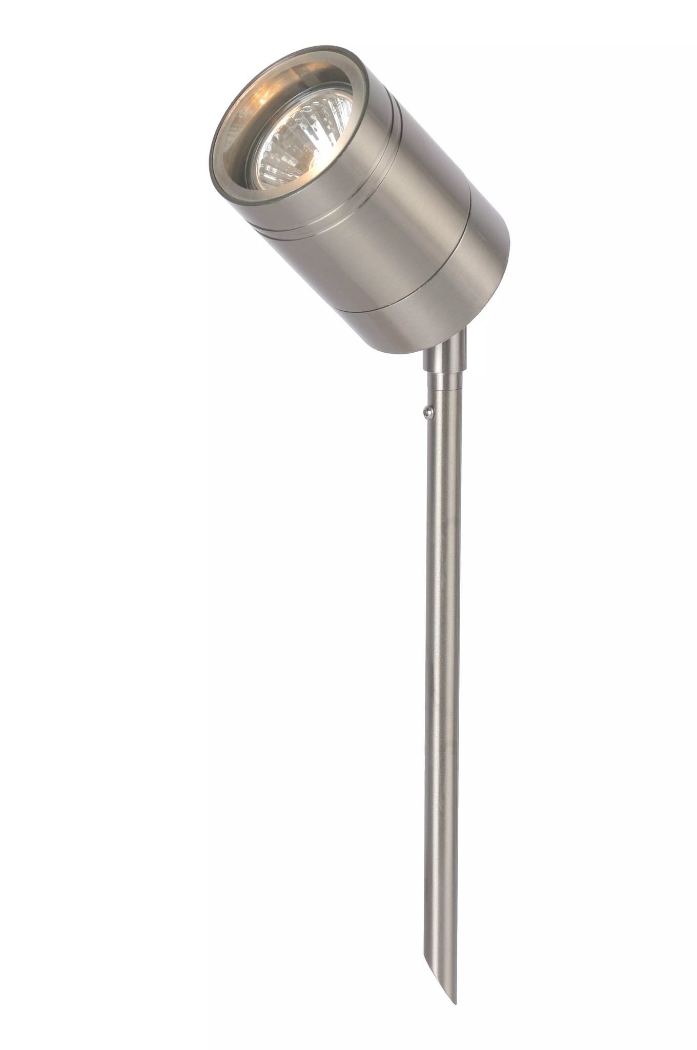 ARNE-LED – Tuinspot Buiten – Ø 6,3 cm – LED – GU10 – 1x5W 2700K – IP44 – Mat chroom