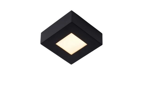 Dimbare Badkamer Plafondlamp Zwart – 8W – 3000K – IP44
