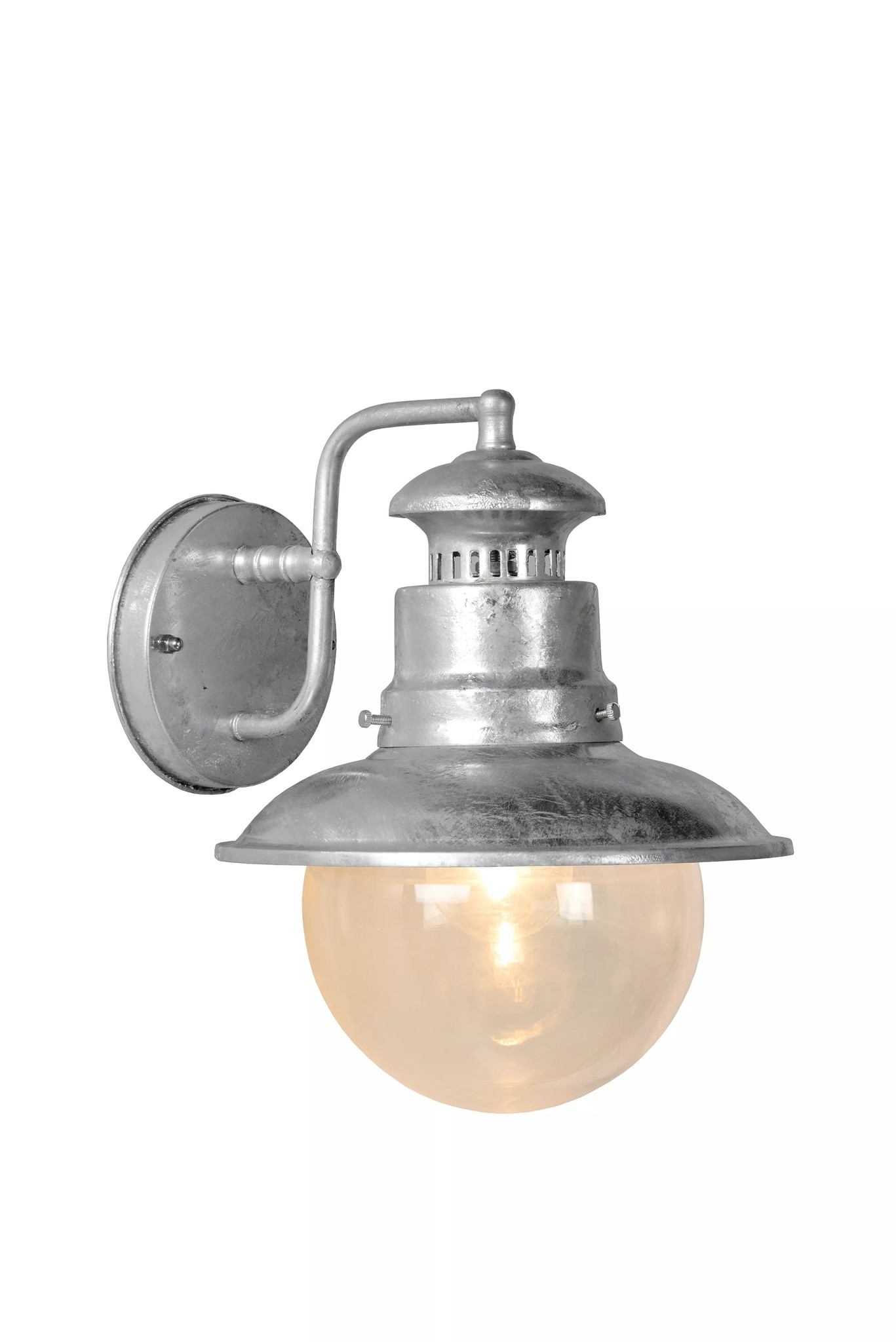 FIGO – Wandlamp Buiten – 1xE27 – IP44 – Zink