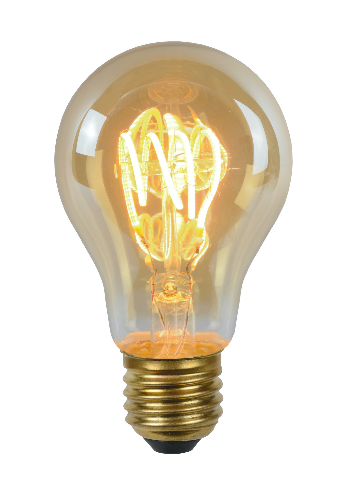 Lucide A60 TWILIGHT SENSOR – Filament lamp Buiten – Ø 6 cm – LED – E27 – 1x4W 2200K – Amber
