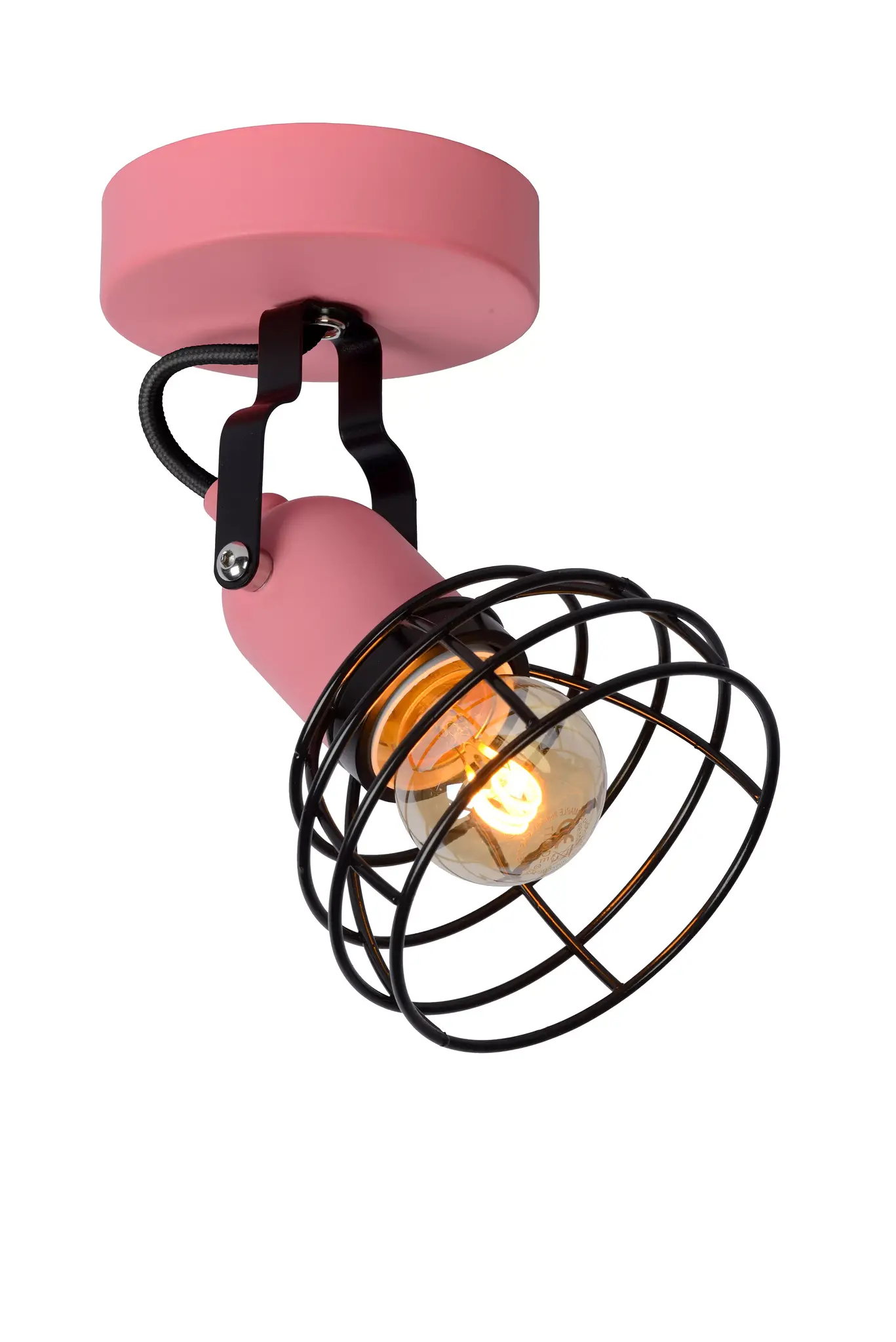 POLA Plafondspot Kinder-Roze-Ø10,5-1xE27-60W