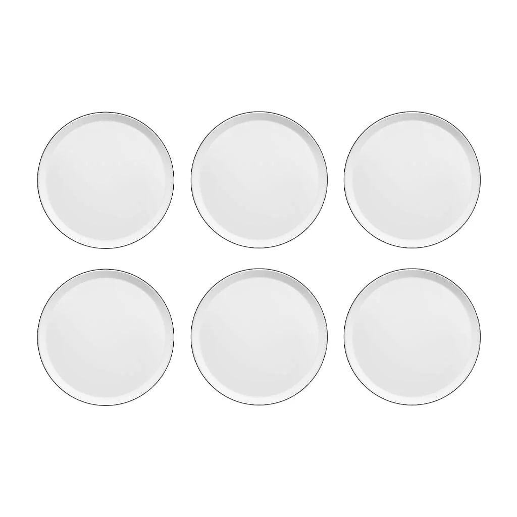 Medard de Noblat – Yaka Black Dessert plate 21.5 cm (set of 6)