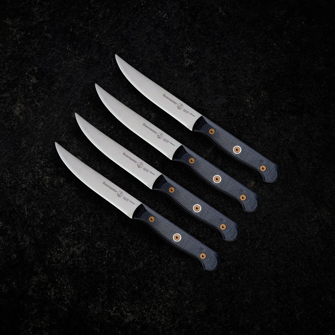 MESSERMEISTER CUSTOM 4 delige STEAKMESSEN set met verwisselbaar heft