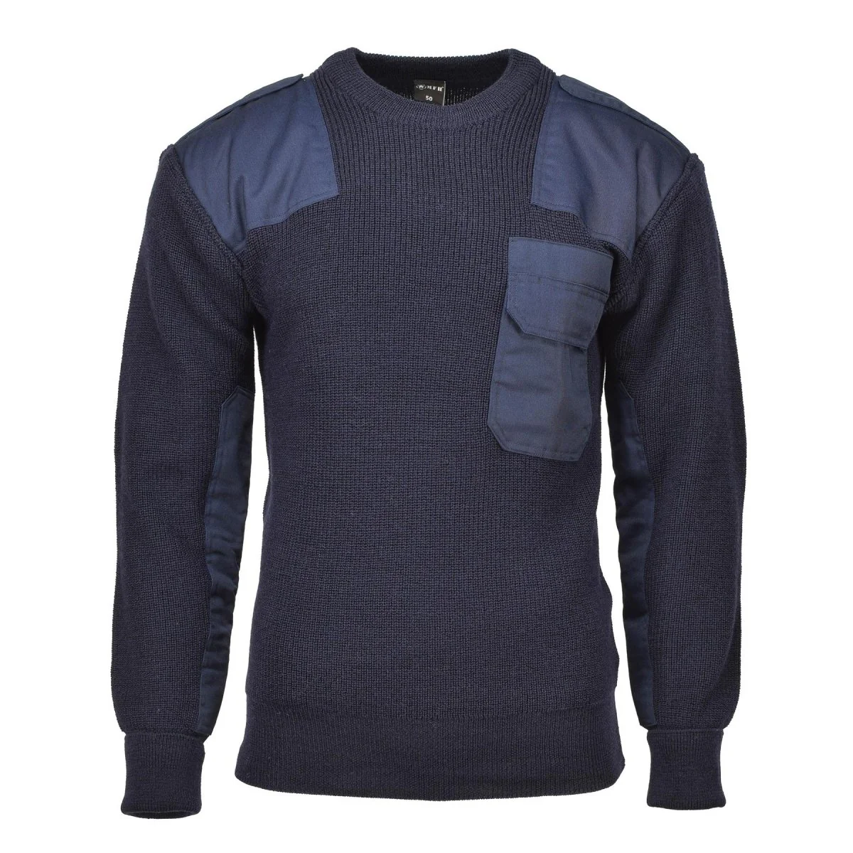 MFH -merk Duitse legerstijl pullover commando jumper ademende blauwe trui nieuw