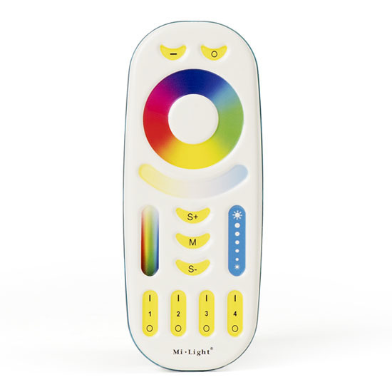 MI-LIGHT LED strip afstandsbediening- RGB+CCT- 4 groepen- Wit