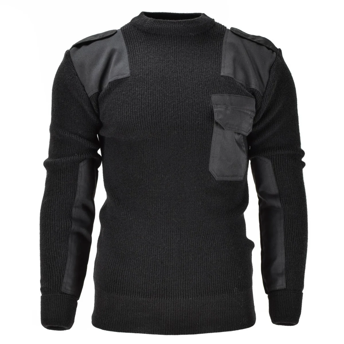 Mil-Tec Brand Men Sweater Duitse pullover commando jumper zwarte trui wol