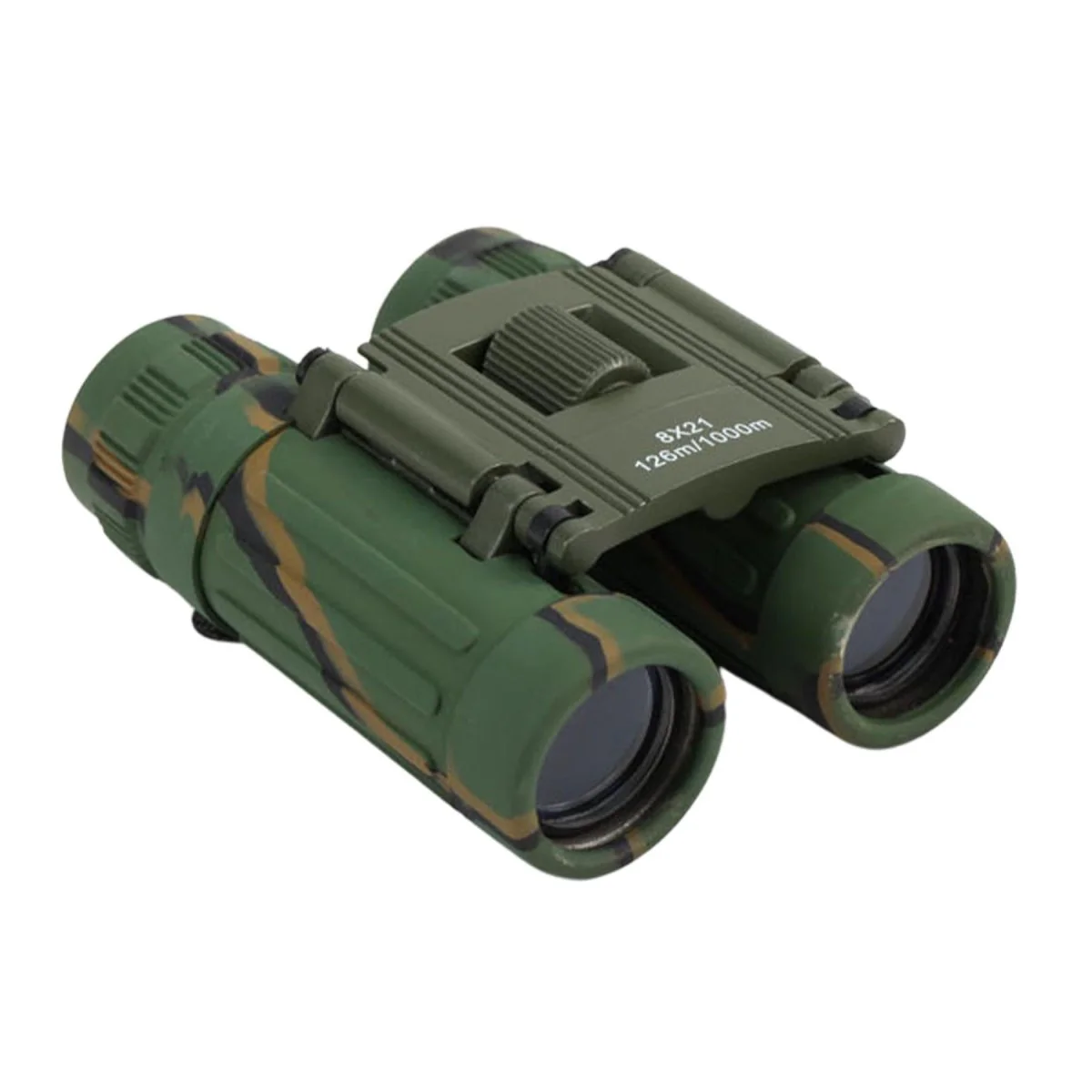 MIL-TEC Invouwbare verrekijker 8×21 Visual Field 126m Nylon Bag opgenomen camo