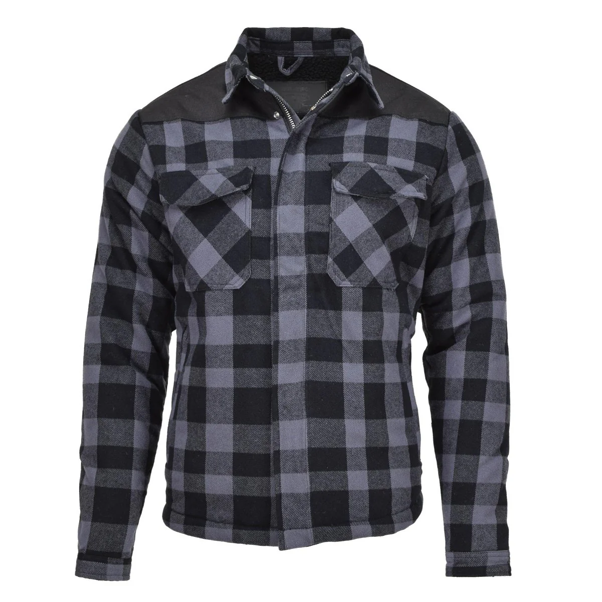 Mil-Tec Duitse militaire houthakkerjack Plaid Geroold warm zwart grijs nieuw
