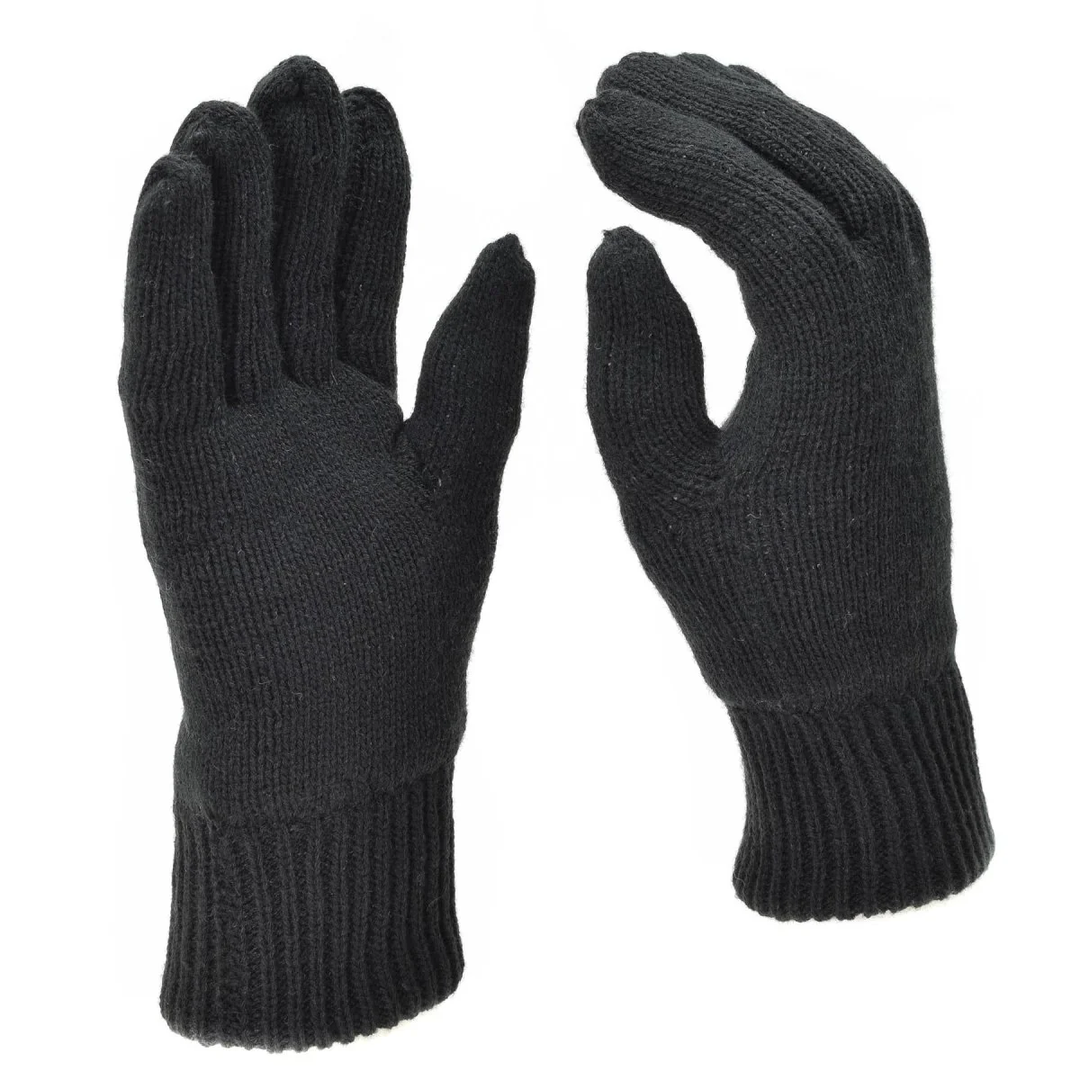 MIL-Tec Handschoenen mannen Warm gebreide Thinsule ™ voering Zwarte wintertactische uitrusting