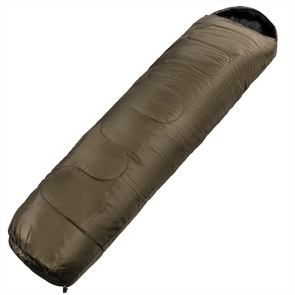 Mil-Tec Mummy Type slaapzak 225 cm holle vezel 2 lagen transporttas