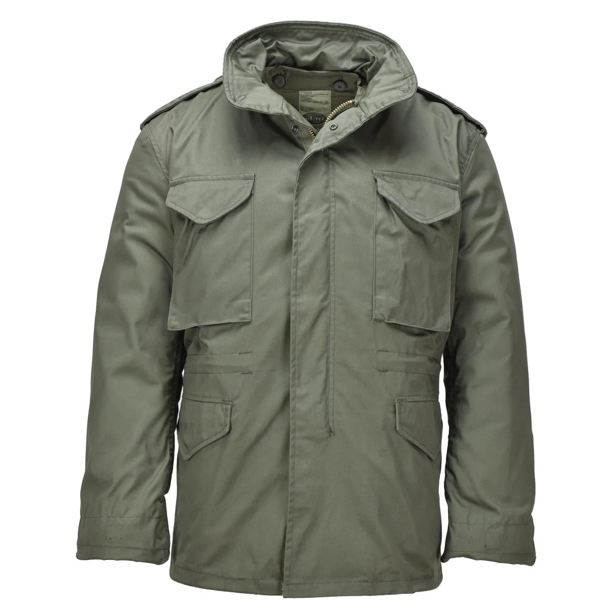 Mil-Tec Parka M65 US Army Style Jacket Detachable Thermo Liner Hidden Hood OD