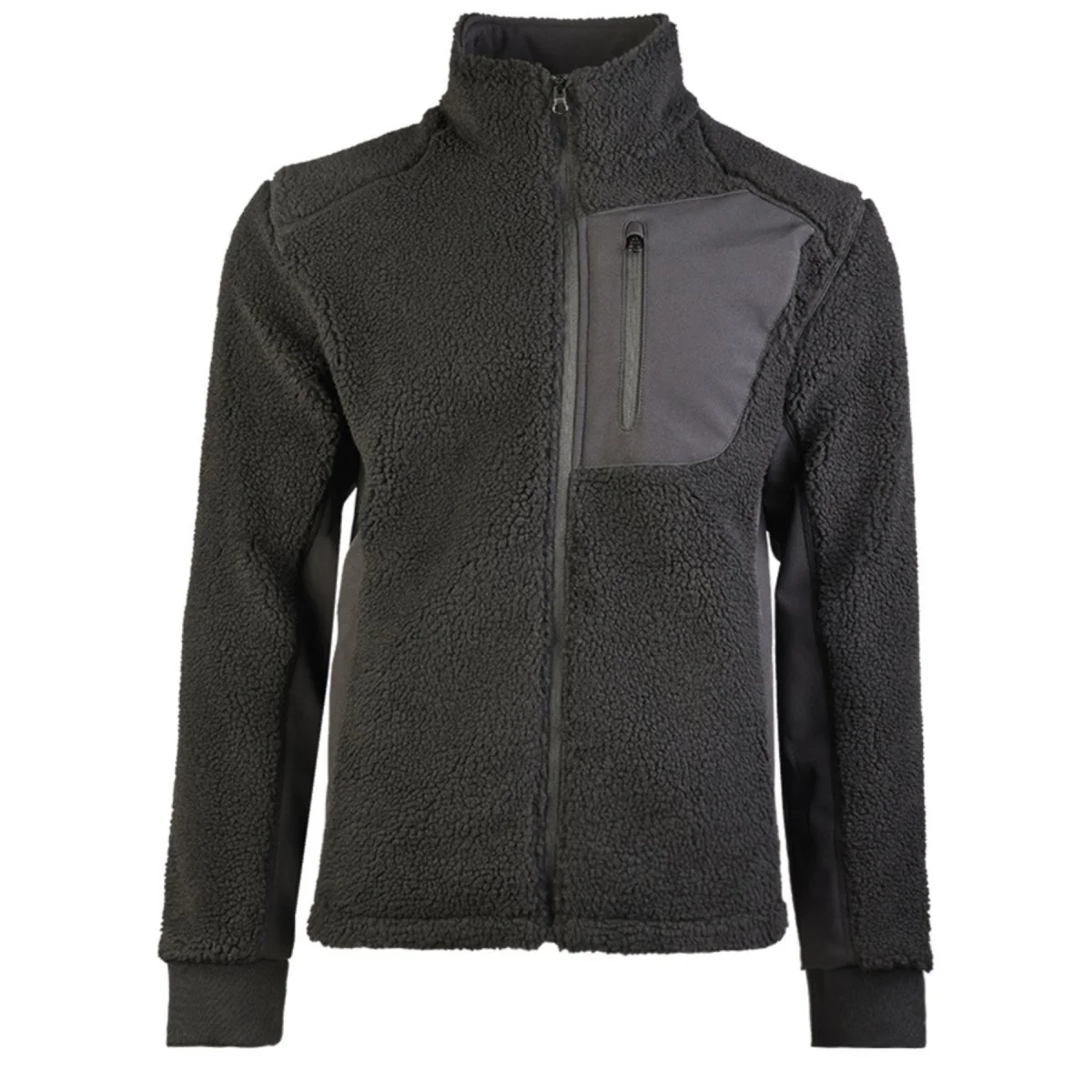 Mil-Tec Sherpa Fleece Jack Bearforce Warm Teddy Fleece Outdoor Zwart