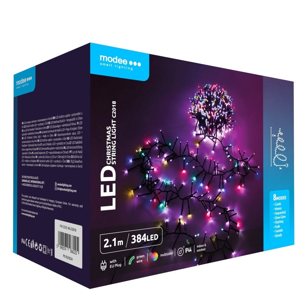 Kerstverlichting IJspegel 2.1m Multicolor – 2.1 Meter – 384 LED's – IP44