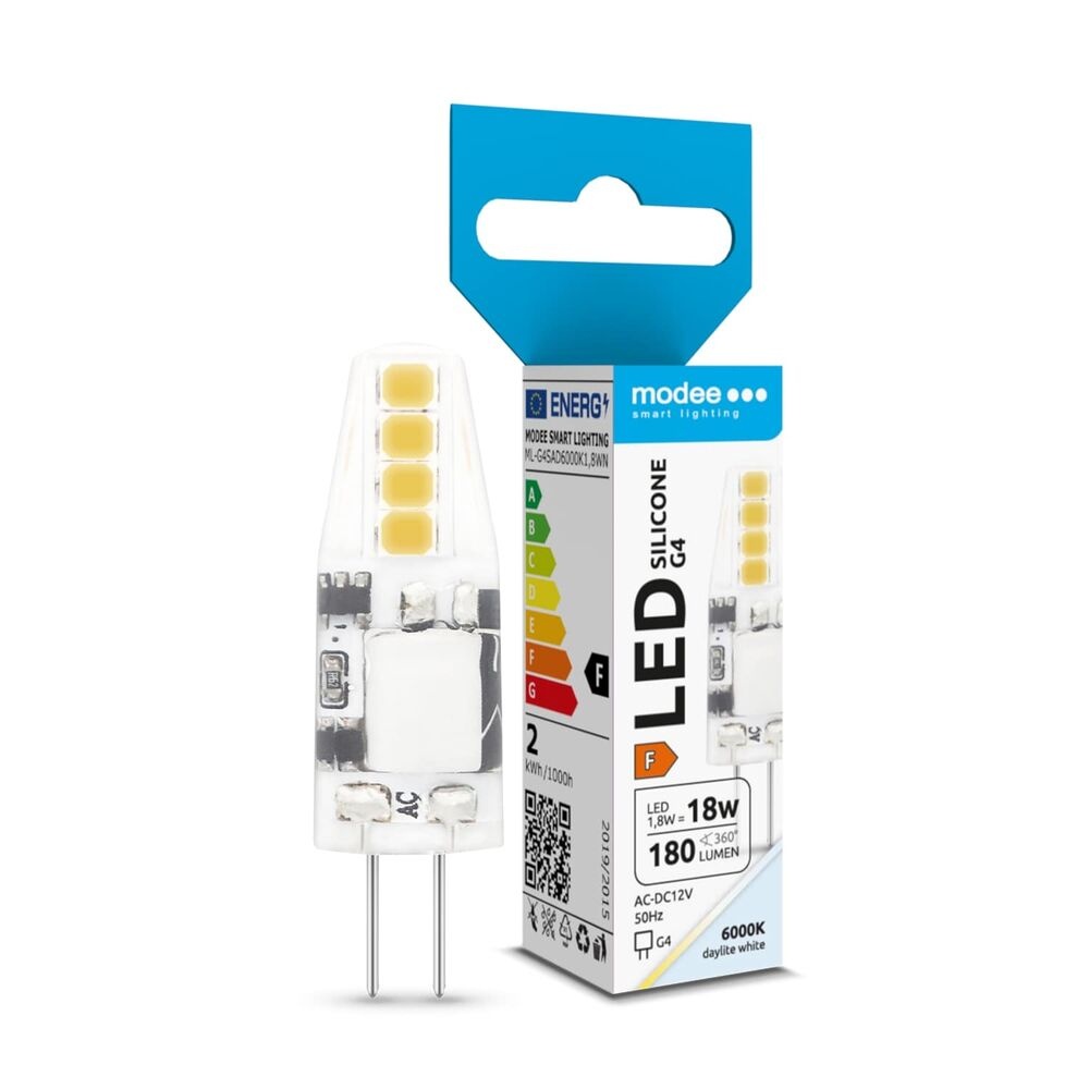 LED G4 – 1,8W 180lm – 6000K daglicht wit – 12V AC/DC