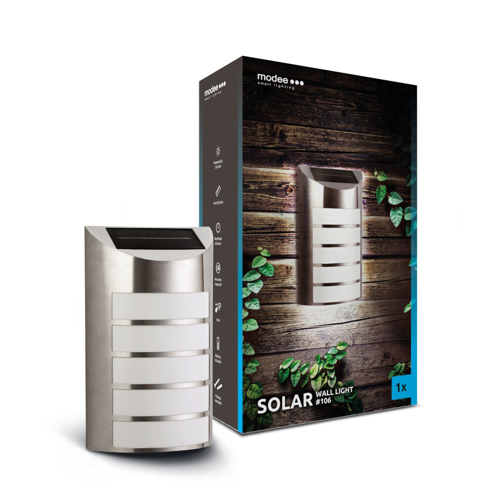 LED Solar Wandlamp –  6000K Daglicht – WS106