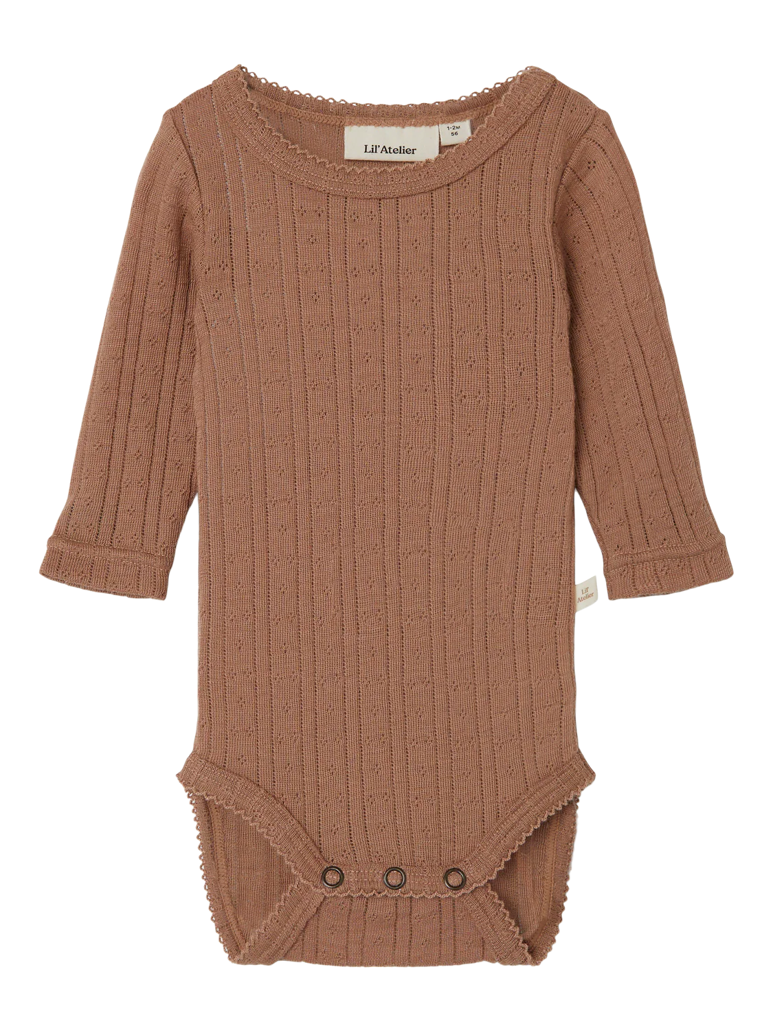 Lil Atelier | Wollen romper Naima beaver fur Lil Atelier | Wollen romper Naima beaver fur