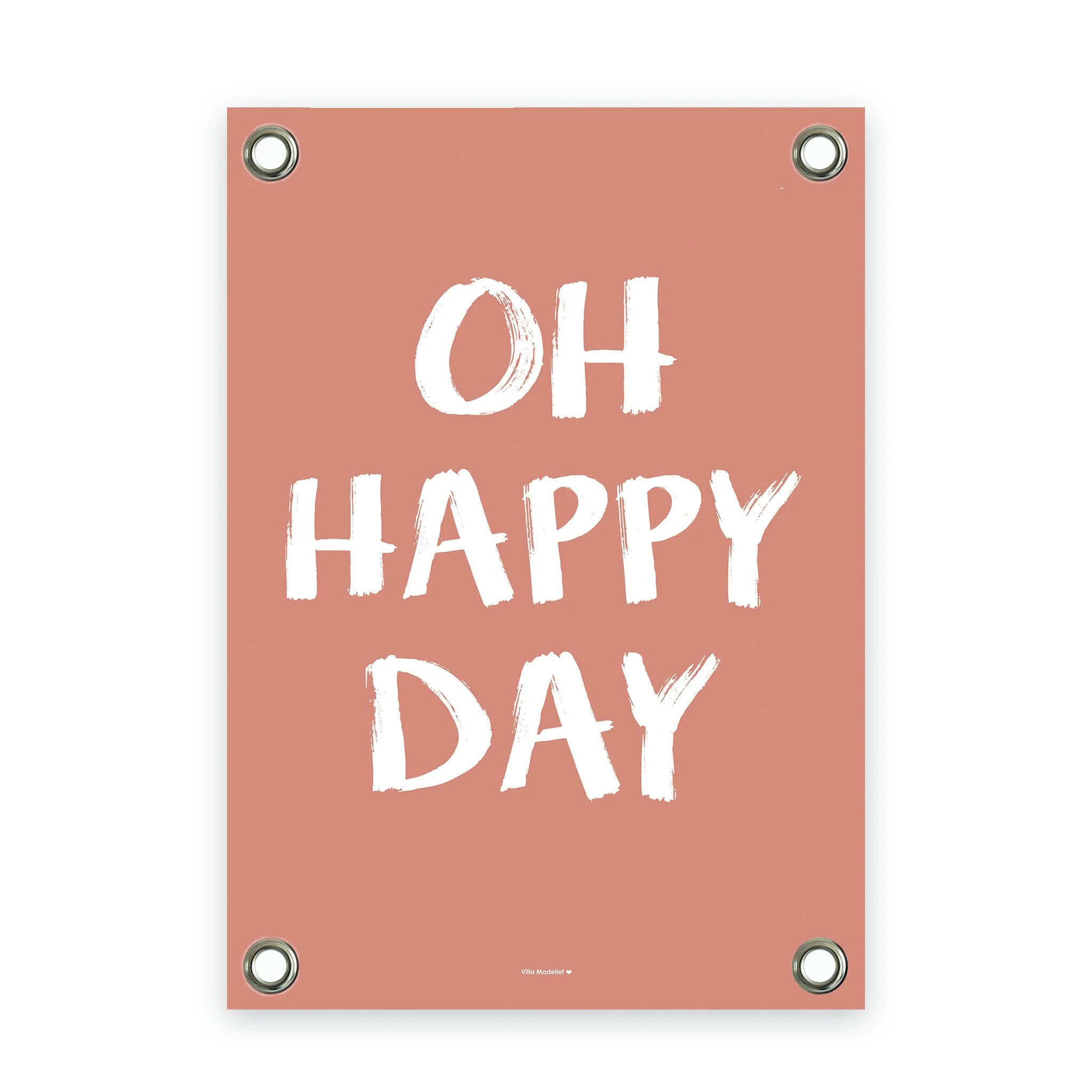 VM | Tuinposter happy day terra wit