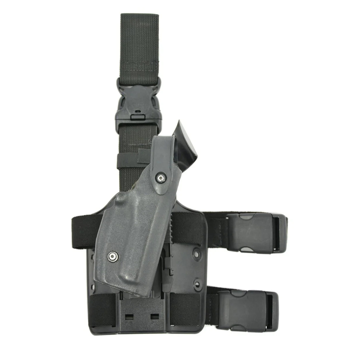 Origineel Amerikaans militair zelfsluitend systeem met drop-leg-platformholster
