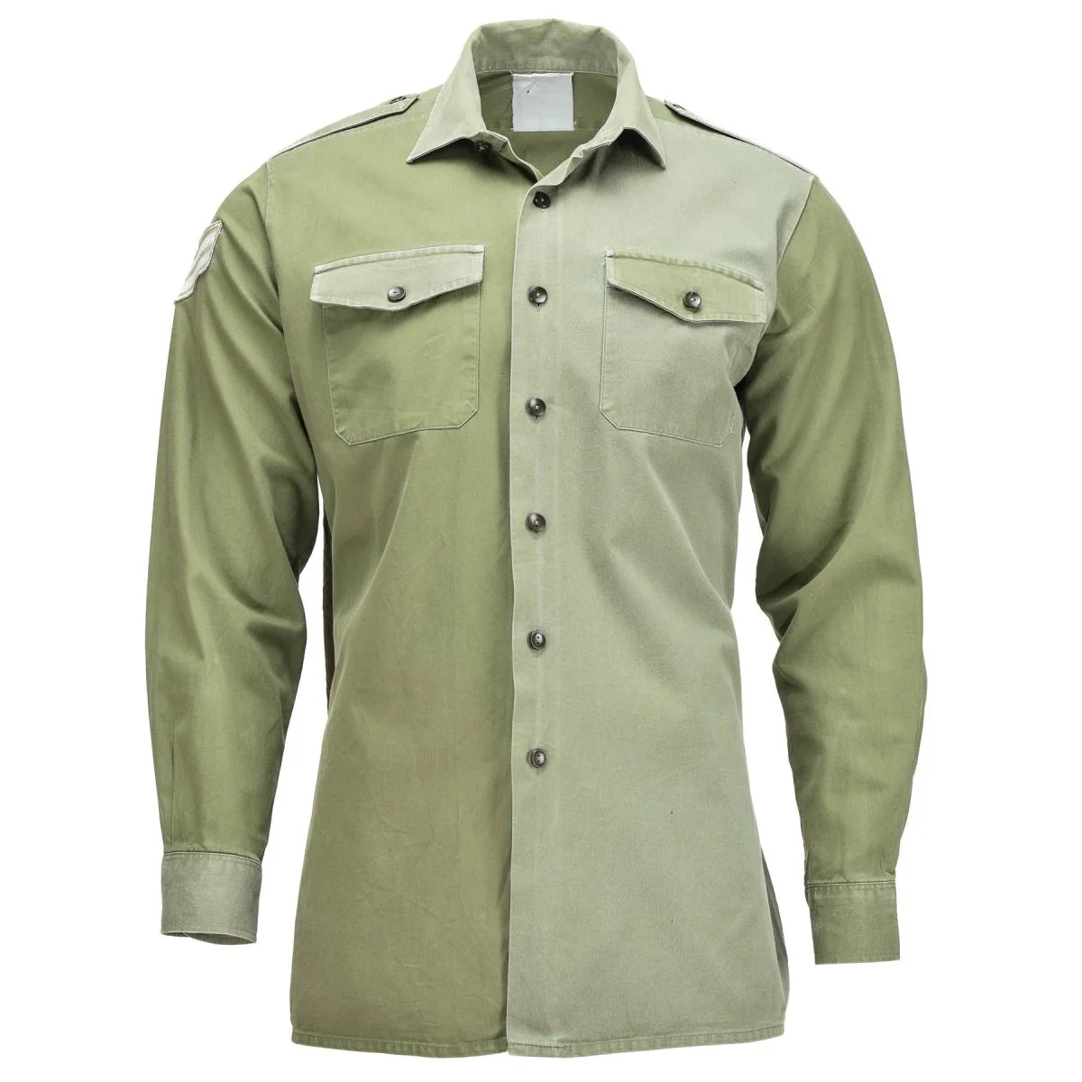 Origineel Brits legerhirt o.d groene militaire dienst BDU met lange mouwen