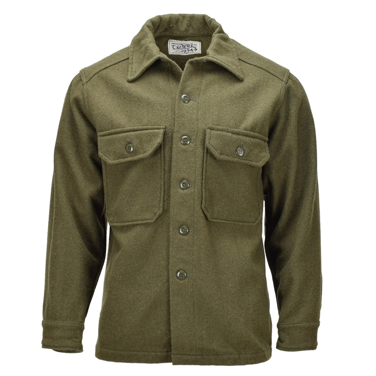 Origineel Canadian Army Wool Field Jacket Vintage Military Surplus Olive