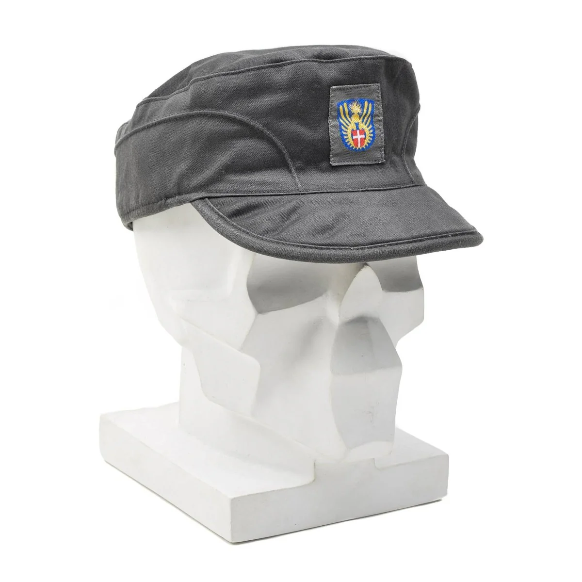 Origineel Deens militair grijs leger cap lichtgewicht opvouwbare oorklappen vintage nieuw
