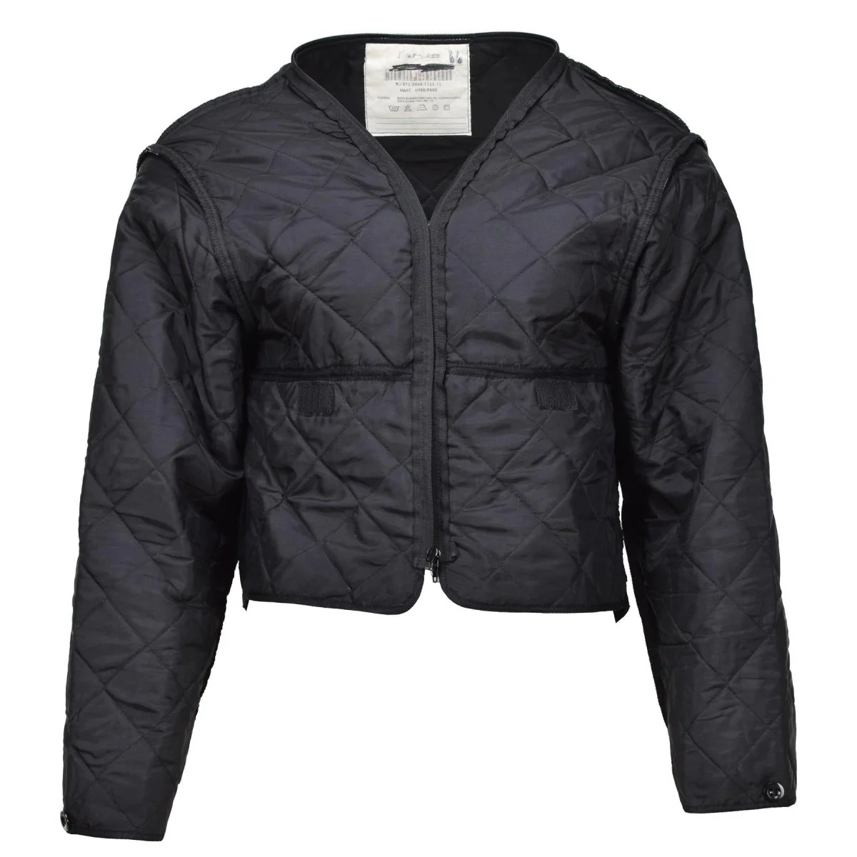 Originele Nederlandse militaire zwarte voering Winter Warm thermisch lichtgewicht quiltjack