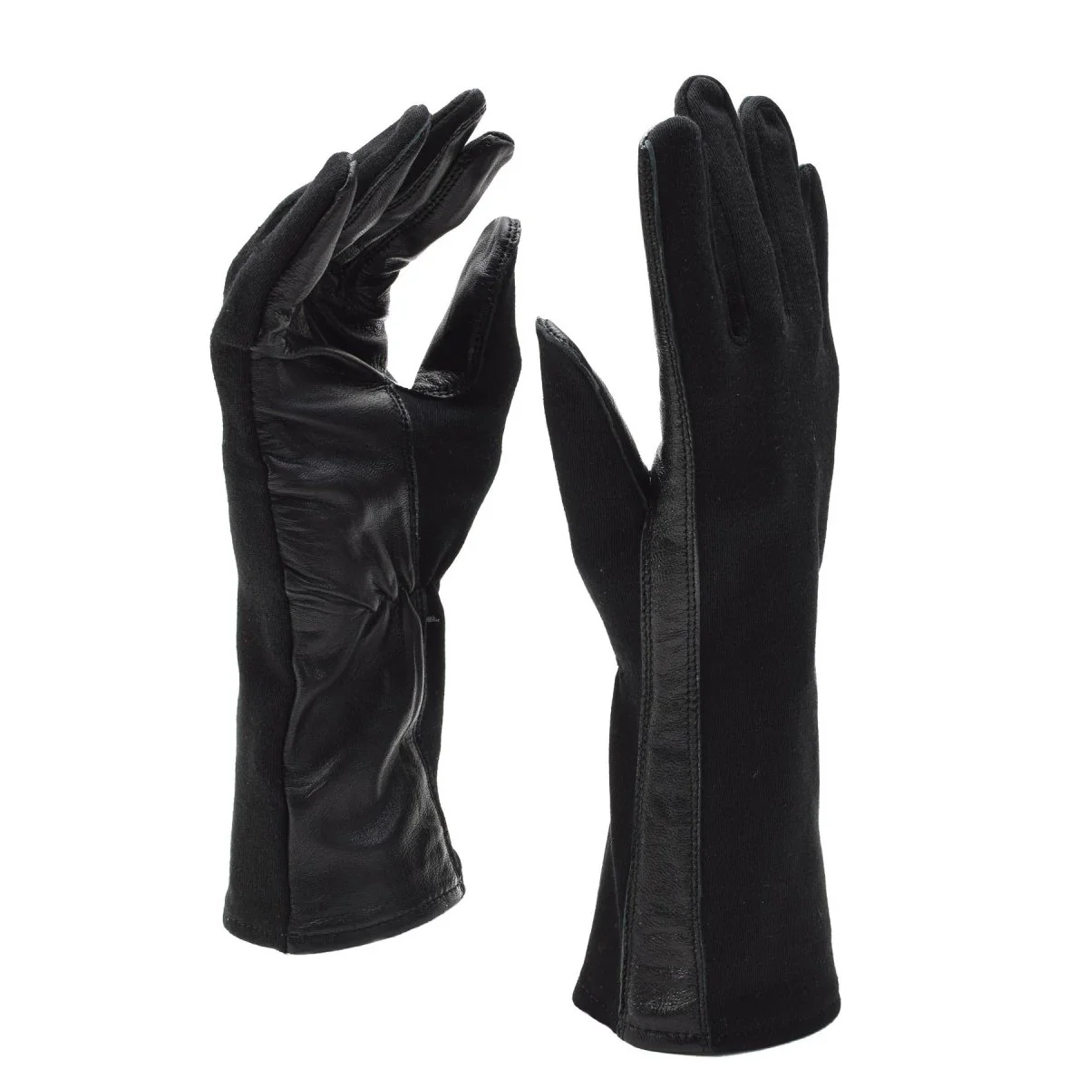 Originele Nederlandse militaire pilootleerhandschoenen warmere hittebestendige aramid nieuw