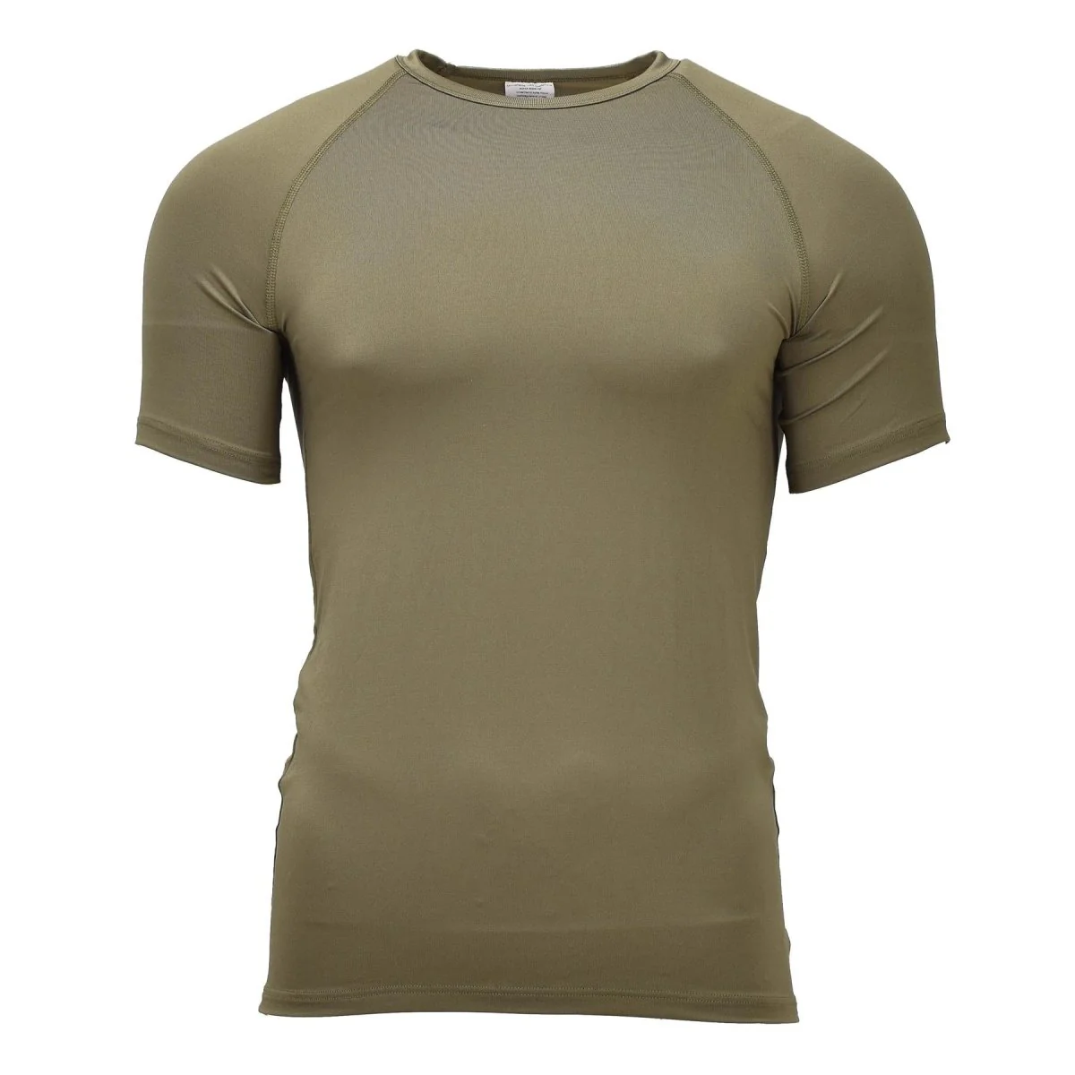 Origineel Nederlands Militair Thermisch Ondershirt Korte Mouw Lichtgewicht Olijfgroen