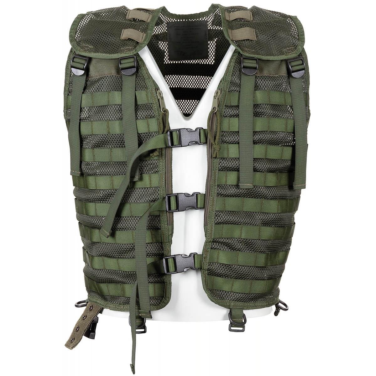 Origineel Nederlands militair vest alleen groene tactische gevechtsapparatuur molle -systeem