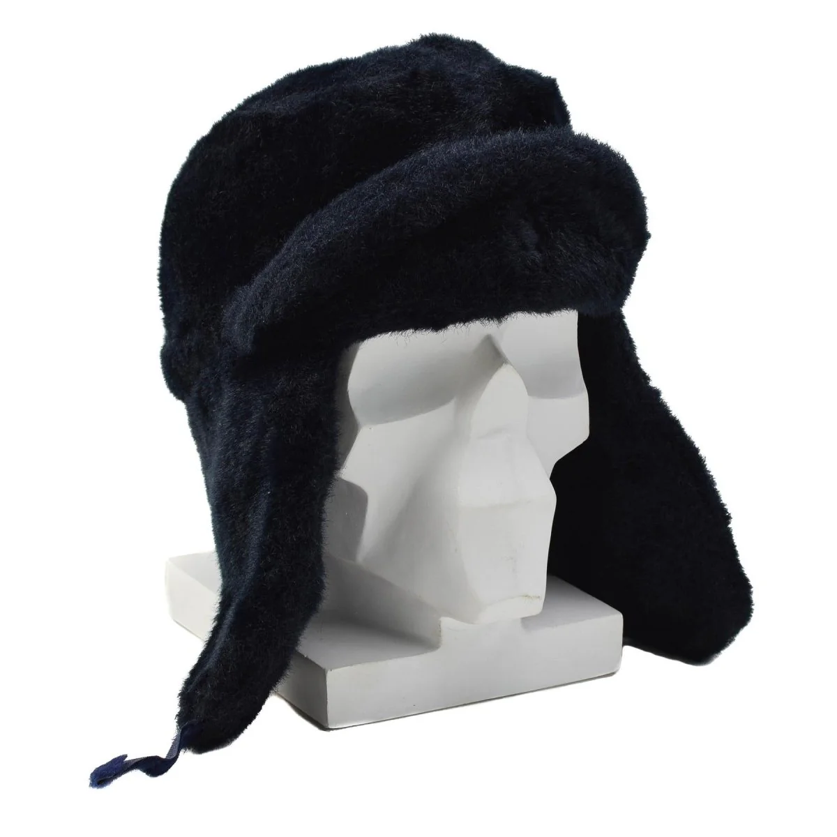 Origineel Nederlandse Politie Winterhoed Opklapbare Oorflappen Verstevigd Voorhoofd Blauw