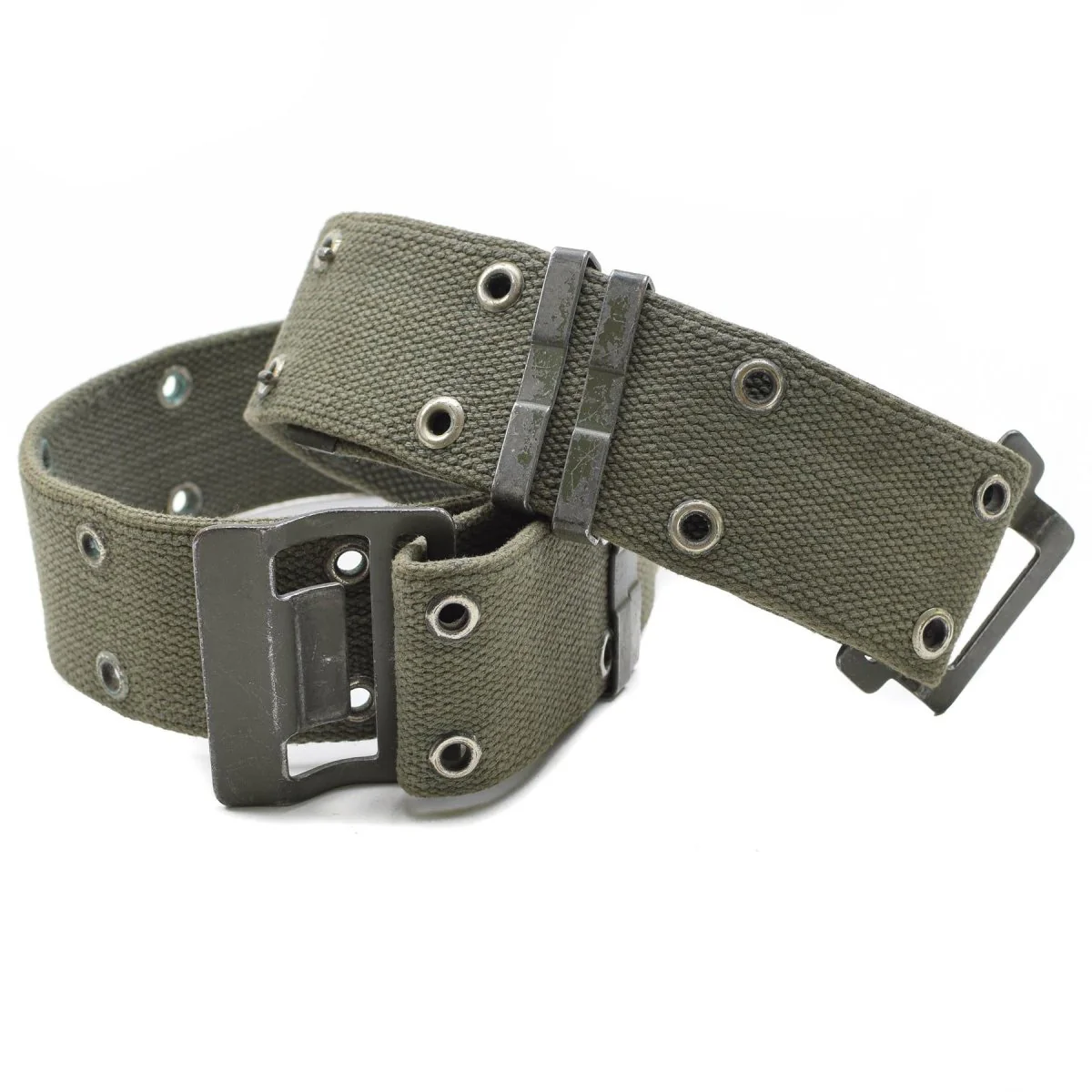 Originele Franse leger marine swebbing riem famas olive od web France militair nieuw