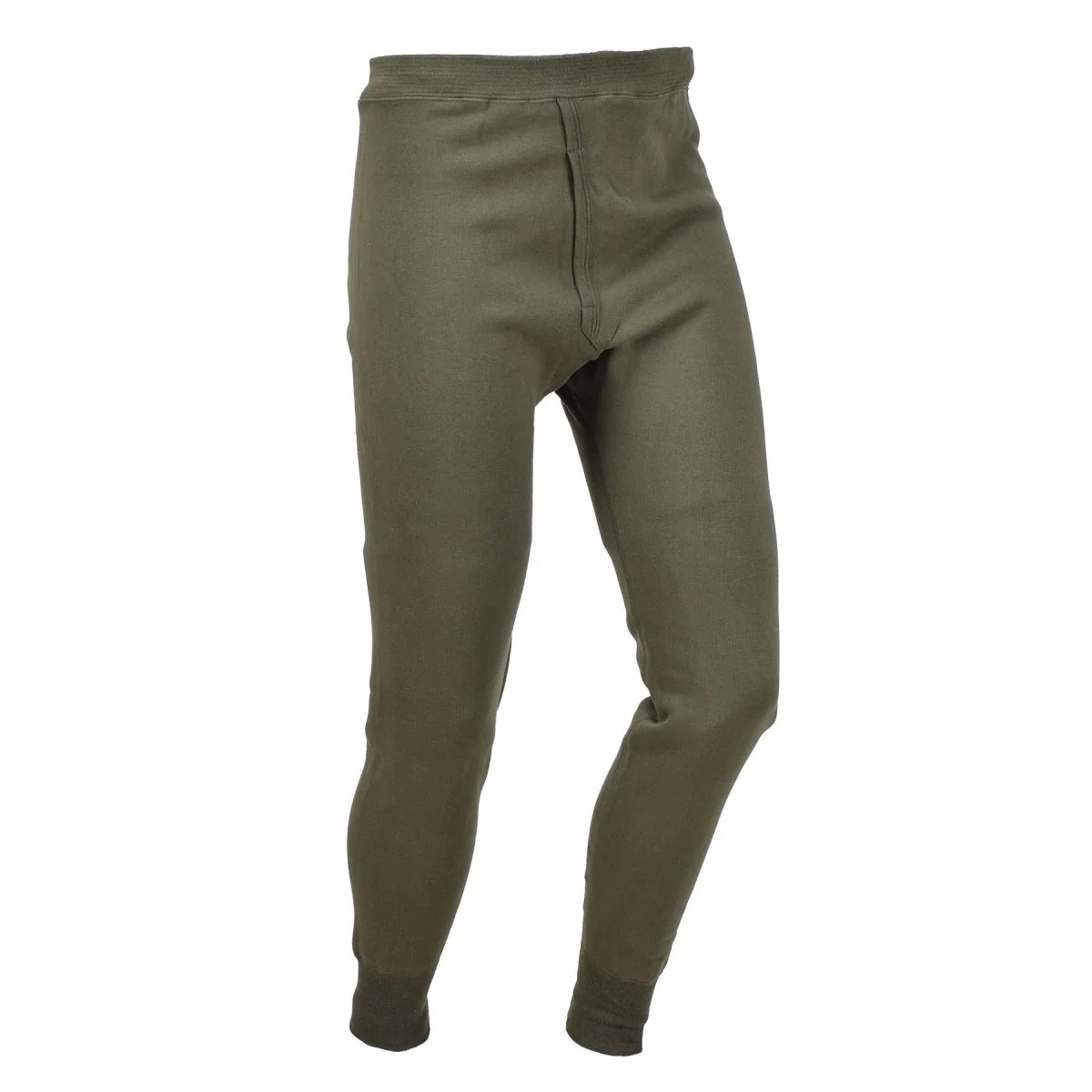 Originele Franse militaire thermische onderbroek koud weer opwarming broek olijf nieuw
