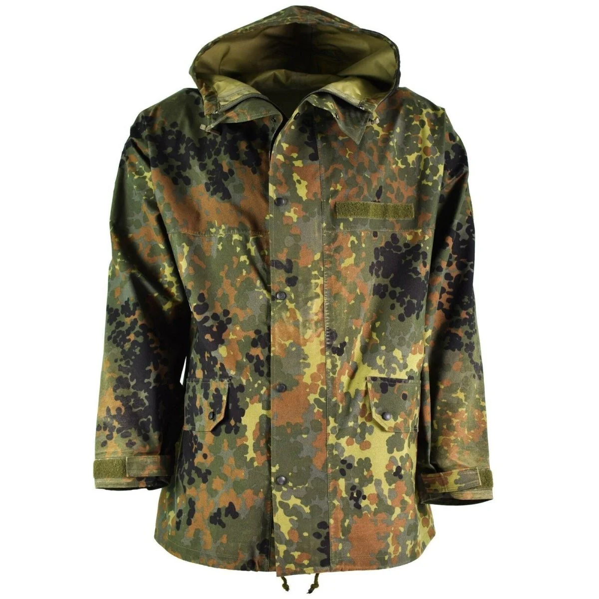 Origineel Duitse legerveldjack Goretex Flecktarn waterdichte regenparka nieuw